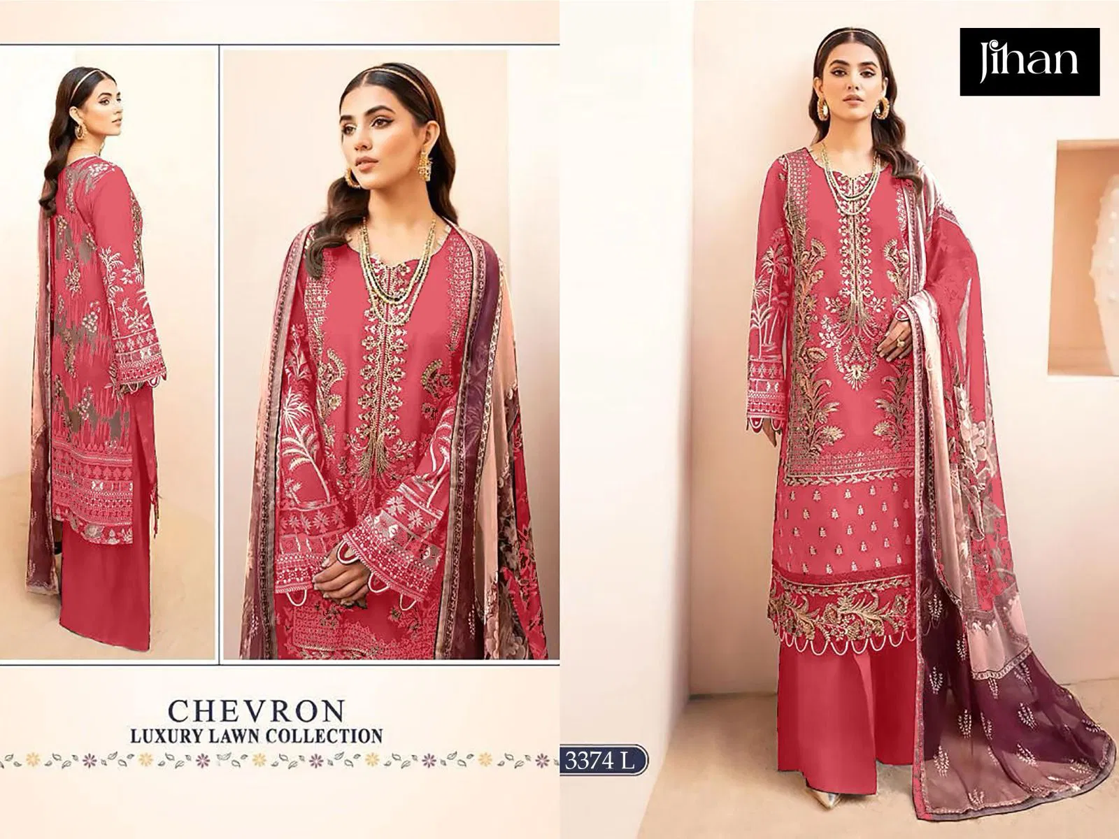 Jihan Chevron 3374 K To N Cotton Dupatta Pakistani Pakistani Suits Orders In India